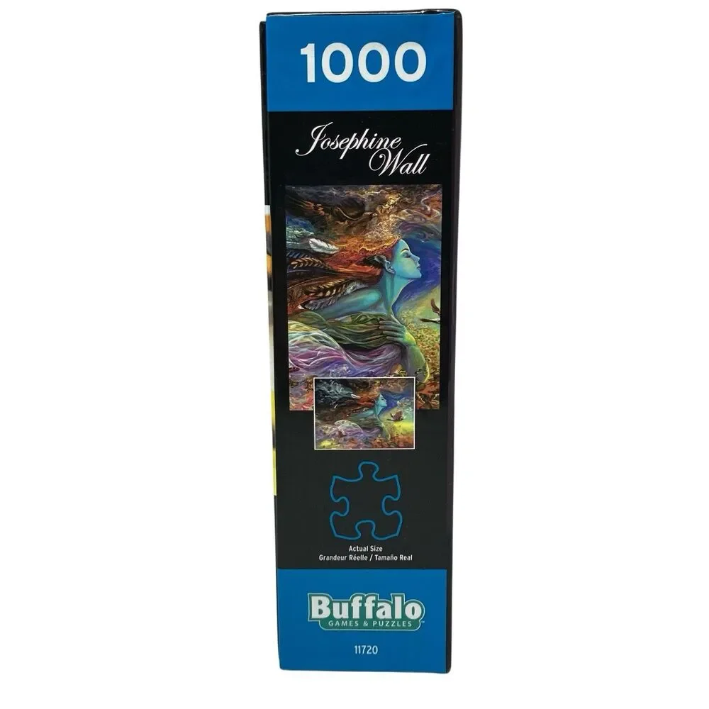 Buffalo Puzzle Spirit Of Flight 1000 Piece Surreal Fantasy Goddess Artwork Birds